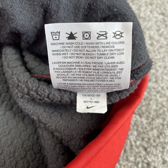 Nike Dri-Fit Therma Sphere Mens Jacket Full Zip Training Red Size Large - Picture 11 of 13